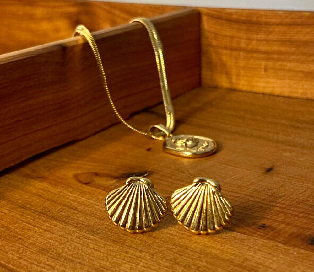 Boucles d'oreilles Coquillage – Image 2
