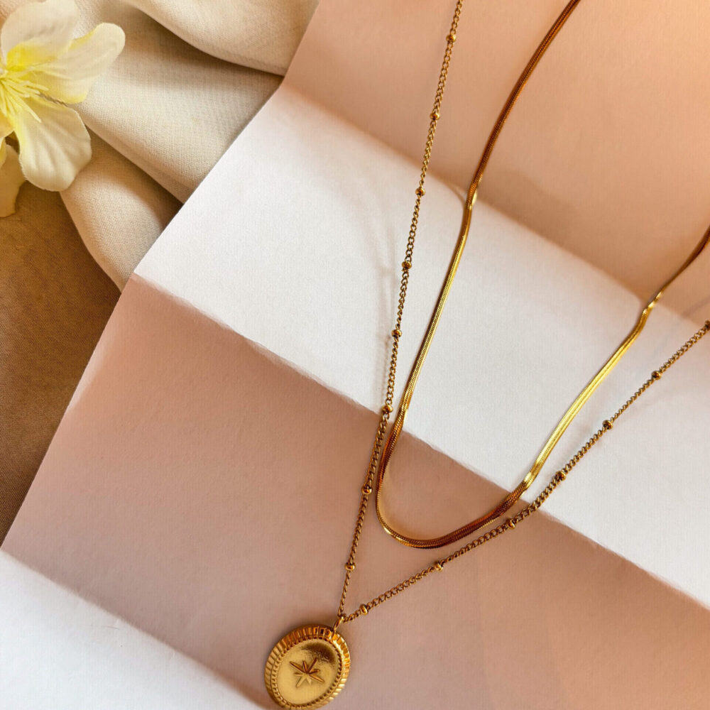 Collier Rose des vents