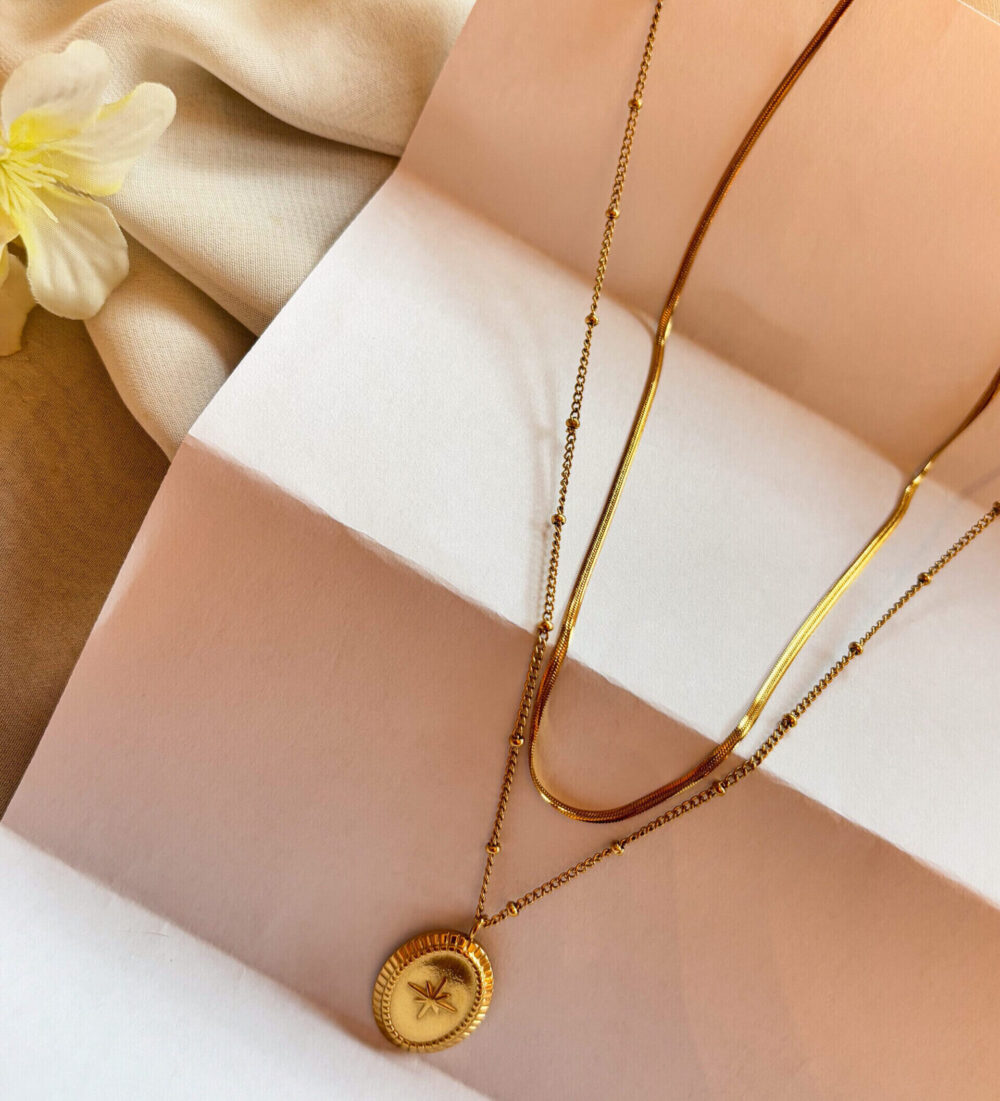 Collier Rose des vents