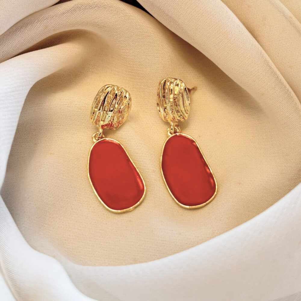 Boucles d'oreilles Bordeaux