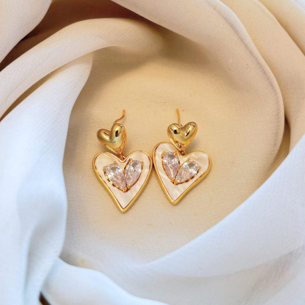 Boucles d'oreilles Cœur