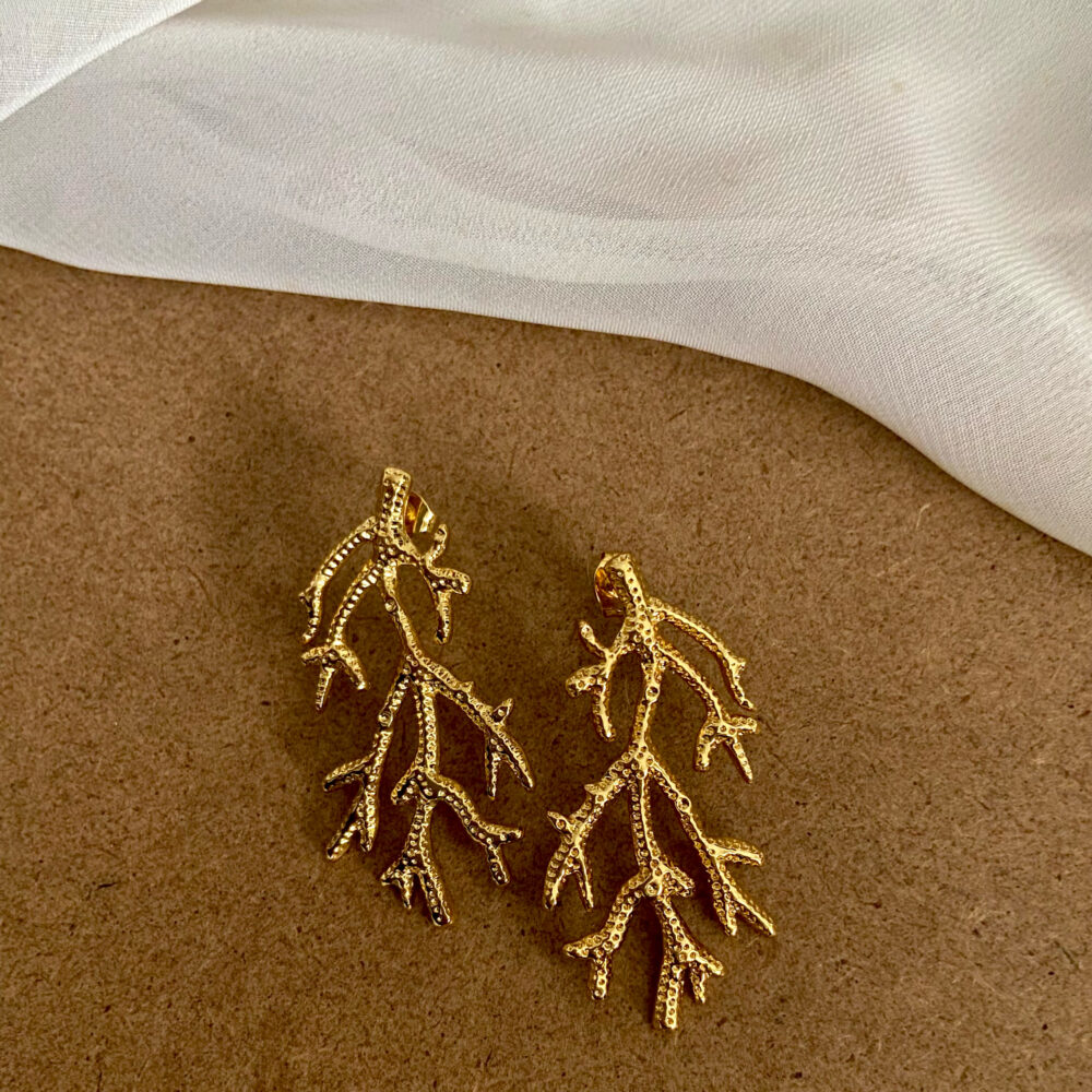 Boucles d'oreilles Corail