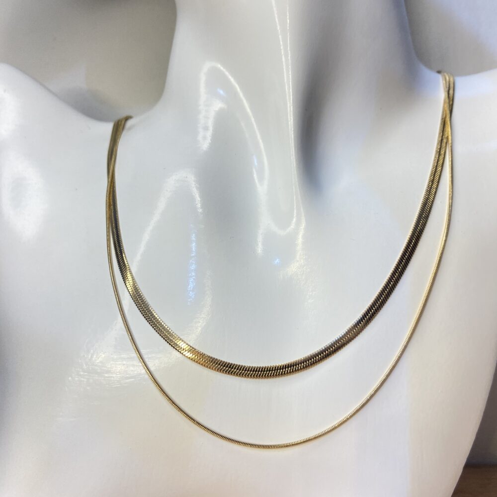 Collier Duo Maille Serpentine
