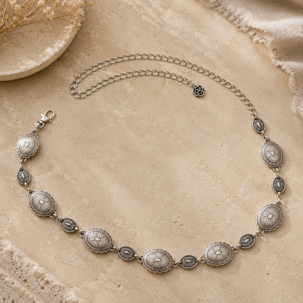 Ceinture chaîne Vintage Silver